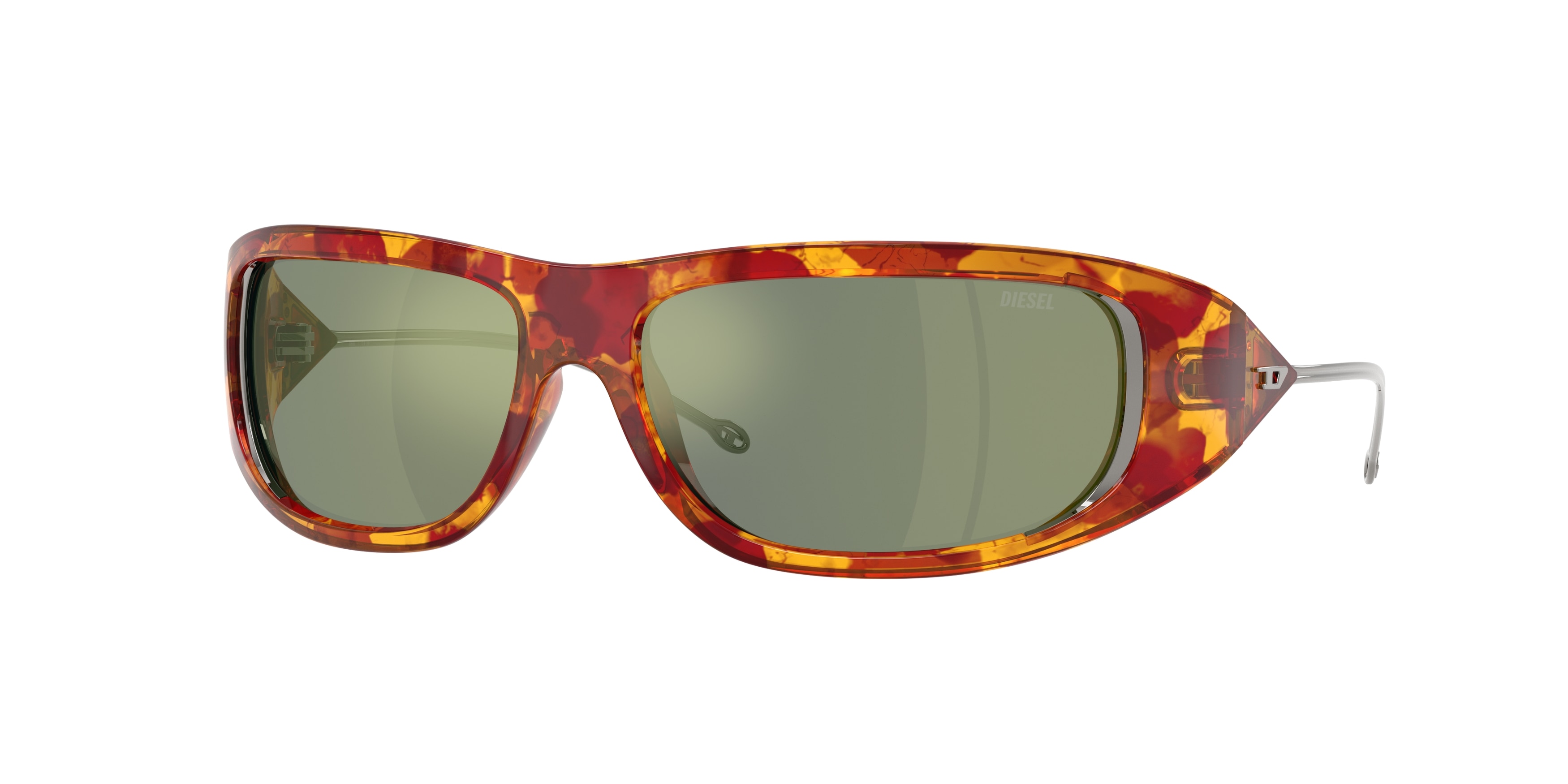 Diesel Unisex DL3001 20236R Aurinkolasit Injektoitu Punainen Vihreä Liikenneympyrä Normaali-image